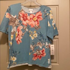Koret | Blue Flower Top